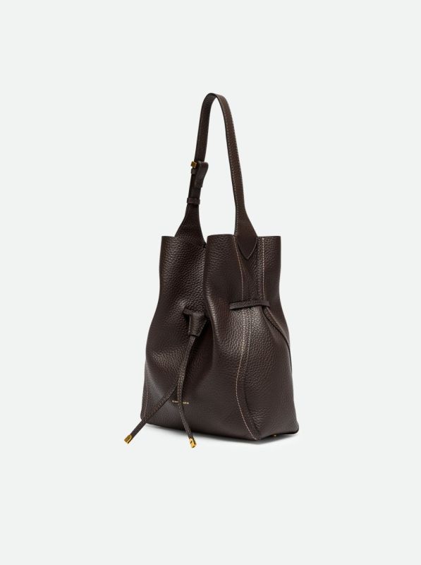 Gianni Chia handtas led bruin (sienna/BS 11787 espresso) - Stiletto Schoenen (Oudenaarde)