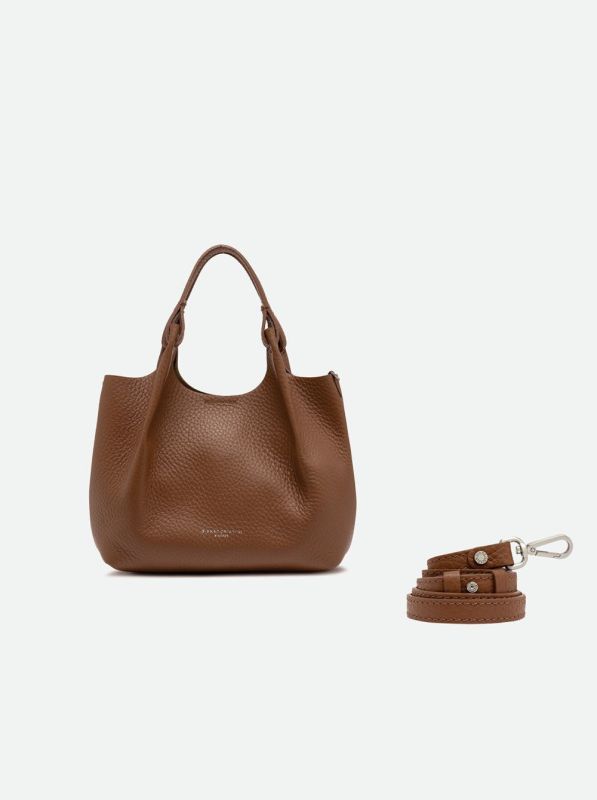 Gianni Chia handtas led cognac (Dua/BS 9719 noce) - Stiletto Schoenen (Oudenaarde)