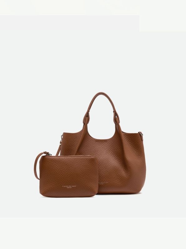 Gianni Chia handtas led cognac (Dua/BS 9719 noce) - Stiletto Schoenen (Oudenaarde)