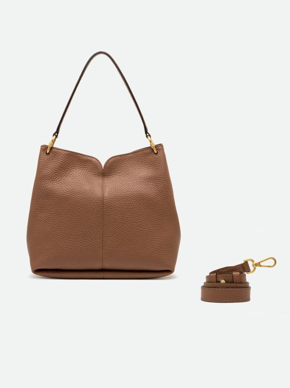 Gianni Chia handtas led cognac (sandra/BS 12171 noce) - Stiletto Schoenen (Oudenaarde)
