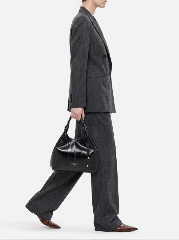 Gianni Chia handtas led nero (Dua/BS 12679 eel nero) - Stiletto Schoenen (Oudenaarde)