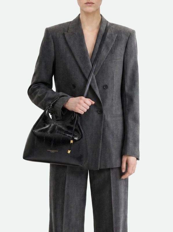 Gianni Chia handtas led nero (Dua/BS 12679 eel nero) - Stiletto Schoenen (Oudenaarde)