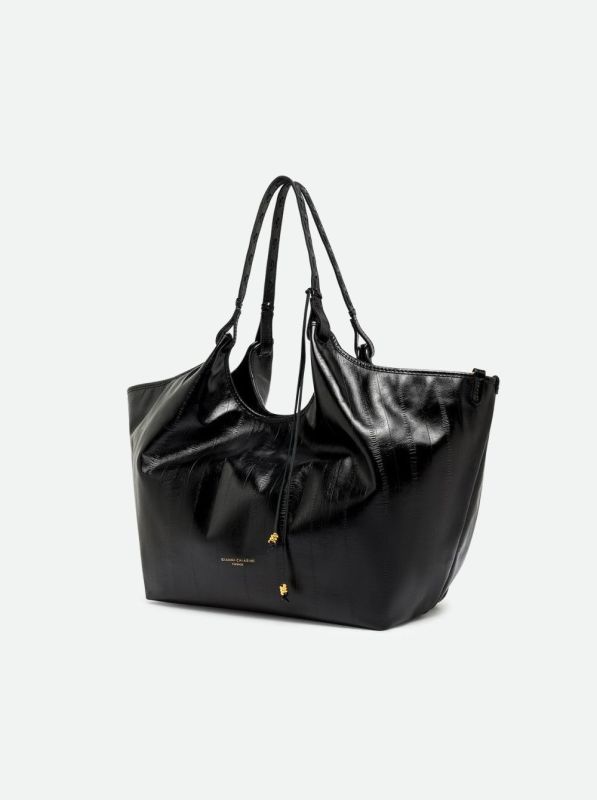 Gianni Chia handtas led nero (Dua/BS 12680 eel nero) - Stiletto Schoenen (Oudenaarde)