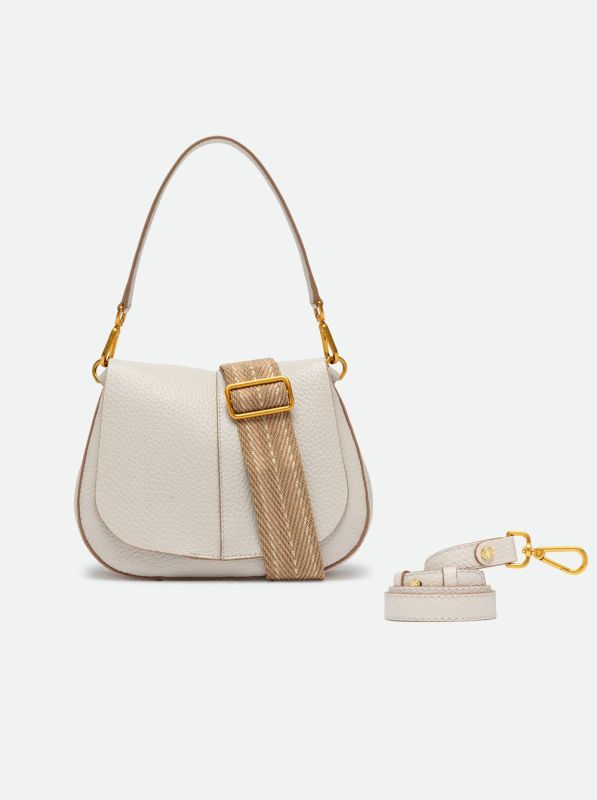 Gianni Chia handtas offwhite (Helena round BS 11086 TKL NAMCP sabbia) - Stiletto Schoenen (Oudenaarde)