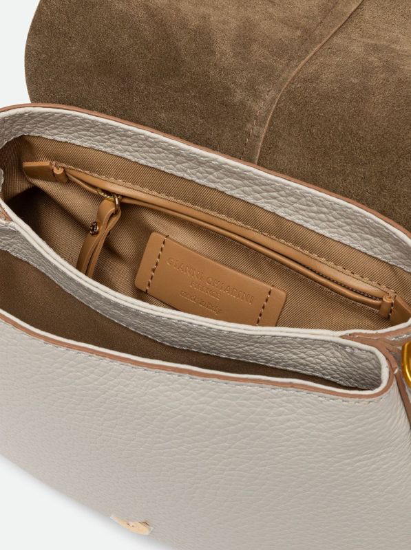 Gianni Chia handtas offwhite (Helena round BS 11086 TKL NAMCP sabbia) - Stiletto Schoenen (Oudenaarde)