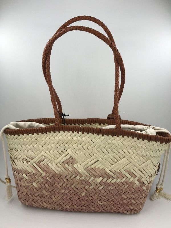 Gianni Chia handtas raffia roze (Paloma BS 11311 COMM Strawint 7752 bluch) - Stiletto Schoenen (Oudenaarde)