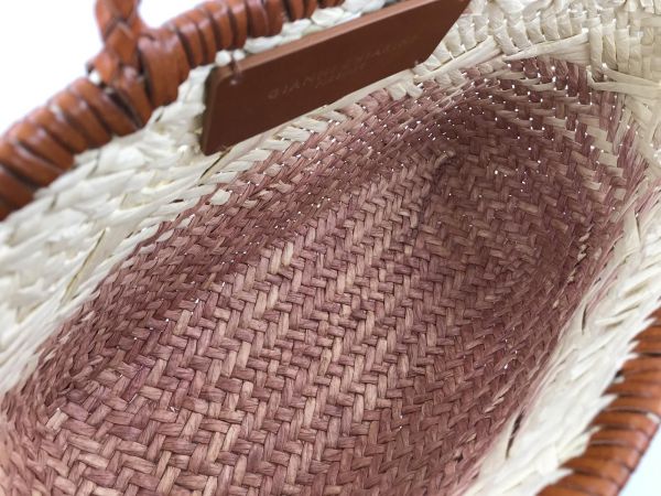 Gianni Chia handtas raffia roze (Paloma BS 11311 COMM Strawint 7752 bluch) - Stiletto Schoenen (Oudenaarde)