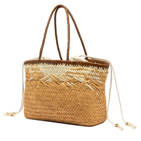 Gianni Chia handtas raffia ecru (Paloma BS 11312 COMM Strawint 064 naturale) - Stiletto Schoenen (Oudenaarde)