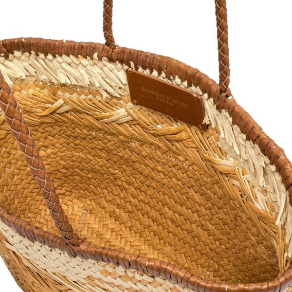 Gianni Chia handtas raffia ecru (Paloma BS 11312 COMM Strawint 064 naturale) - Stiletto Schoenen (Oudenaarde)