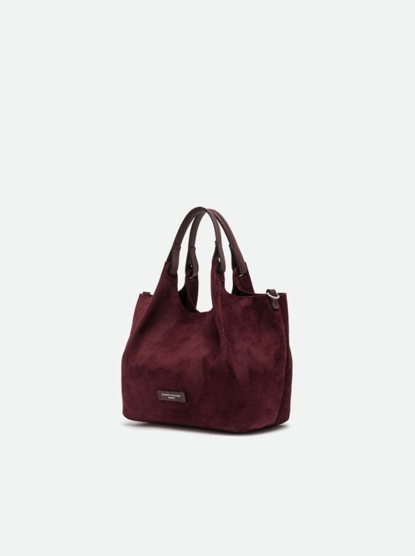 Gianni Chia handtas suède bordeaux (Dua/BS 9799 amarone) - Stiletto Schoenen (Oudenaarde)