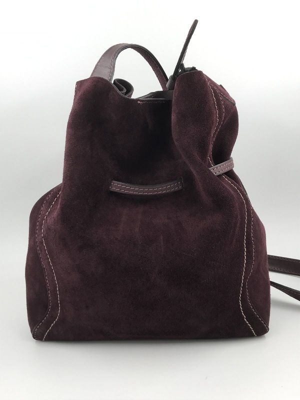 Gianni Chia handtas suède bordeaux (sienna/BS 11786 amarone) - Stiletto Schoenen (Oudenaarde)