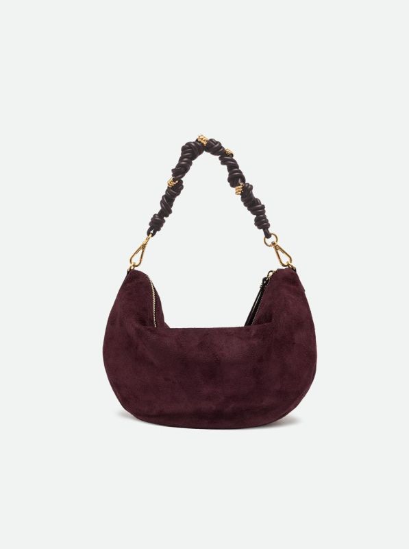 Gianni Chia handtas suède bordeaux (Cleo/BS 12691 amarone) - Stiletto Schoenen (Oudenaarde)