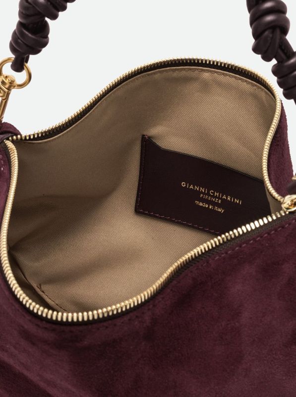 Gianni Chia handtas suède bordeaux (Cleo/BS 12691 amarone) - Stiletto Schoenen (Oudenaarde)