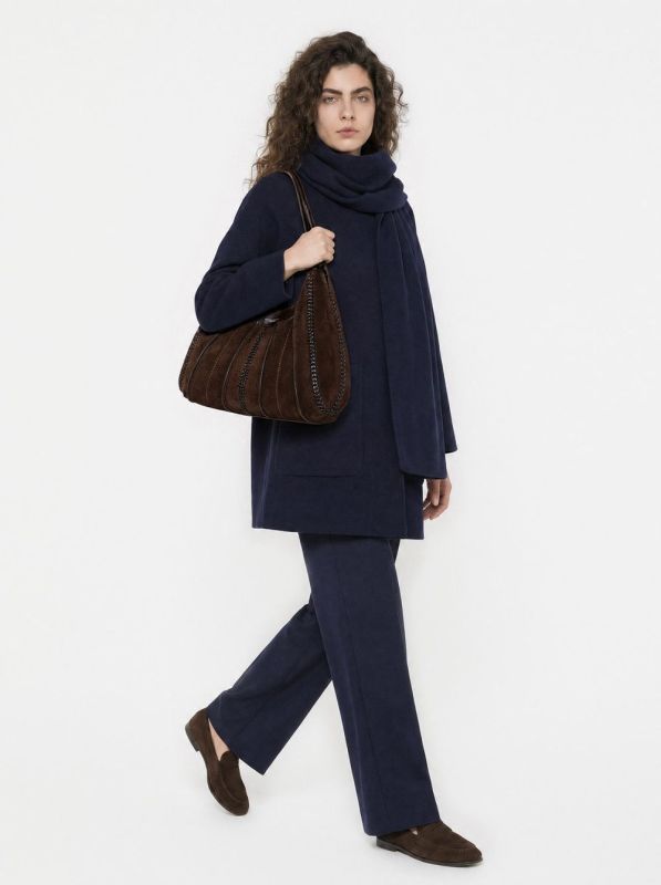 Gianni Chia handtas suède bruin (Dua/BS 12750 espresso) - Stiletto Schoenen (Oudenaarde)