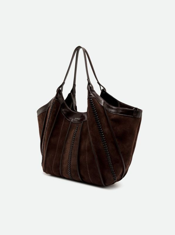 Gianni Chia handtas suède bruin (Dua/BS 12750 espresso) - Stiletto Schoenen (Oudenaarde)