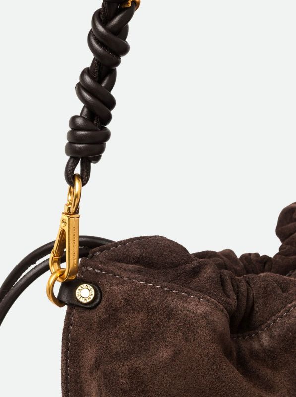 Gianni Chia handtas suède bruin (morgana/BS 12260 moka) - Stiletto Schoenen (Oudenaarde)