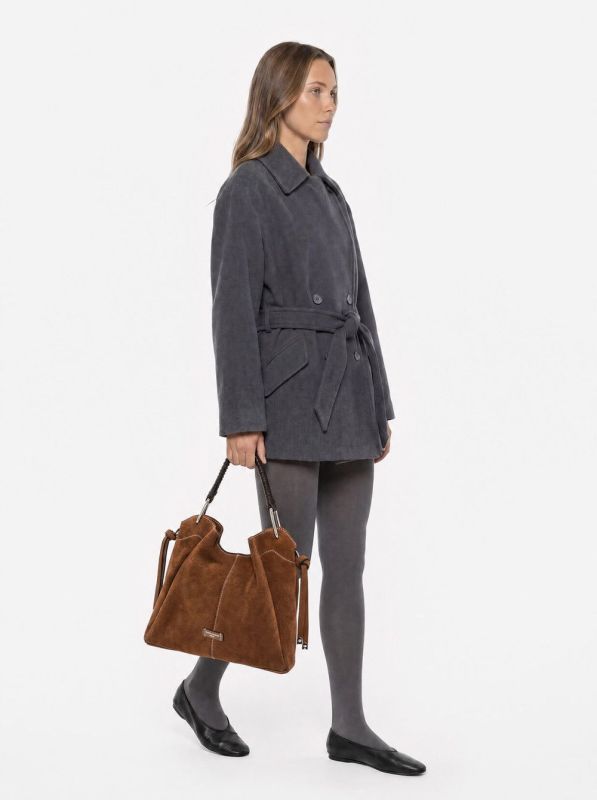 Gianni Chia handtas suède cognac (Era/BS 12570 cognac) - Stiletto Schoenen (Oudenaarde)