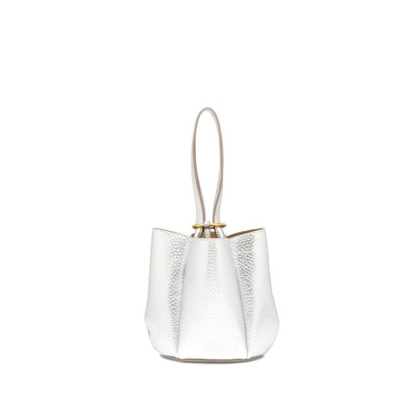 Gianni Chia handtas zilver (Lily BS 12000 RNGDBL TU 14369 silver clay) - Stiletto Schoenen (Oudenaarde)