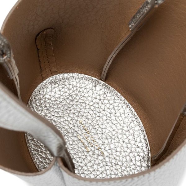 Gianni Chia handtas zilver (Lily BS 12000 RNGDBL TU 14369 silver clay) - Stiletto Schoenen (Oudenaarde)