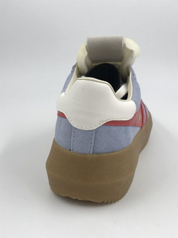 Gola dam run suède blauw/koraal (CLB573EU athena air/coral/off white/gum) - Stiletto Schoenen (Oudenaarde)