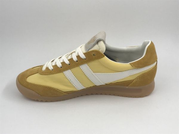 Gola dam run suède geel (CLB577YY firefly pollen/sun/off white) - Stiletto Schoenen (Oudenaarde)