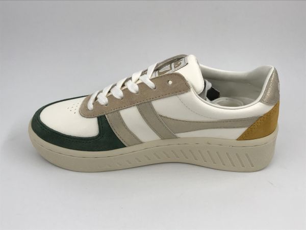 Gola dam sneaker led offwhite/evergreen (CLB207AE grandslam quadrant offwhite/eve) - Stiletto Schoenen (Oudenaarde)