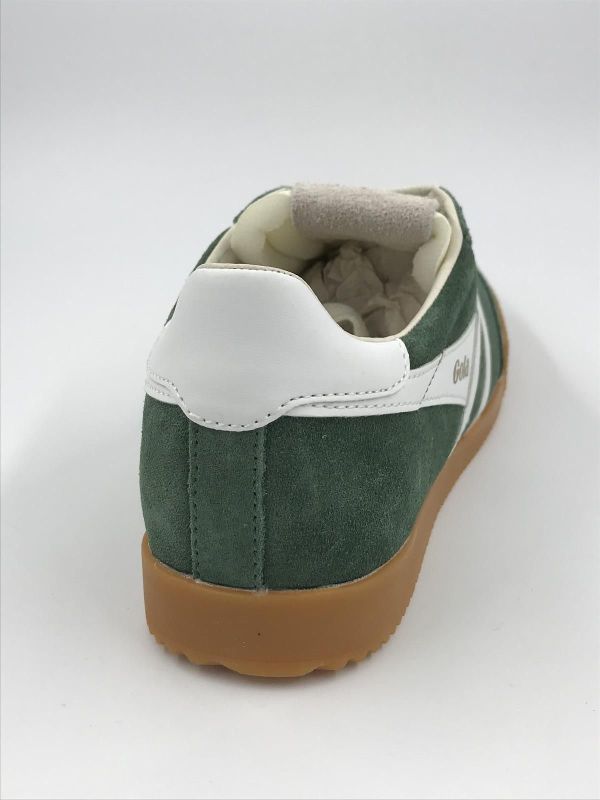 Gola dam sneaker suède groen (CLB538NX gola elan evergreen white) - Stiletto Schoenen (Oudenaarde)