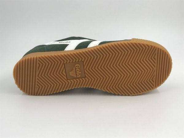 Gola dam sneaker suède groen/wit (CLB538NX gola elan evergreen/white) - Stiletto Schoenen (Oudenaarde)