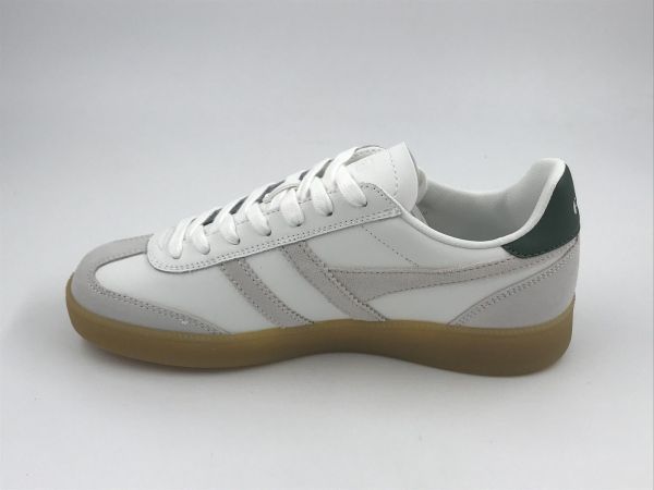 Gola dam sneaker wit/wit/groen/gum (CLB744WW viper leather white/white/evergreen/gum) - Stiletto Schoenen (Oudenaarde)