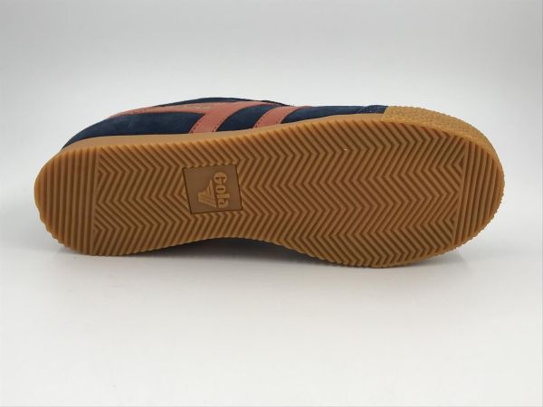 Gola her sneaker led blauw/oranje (CMA192EU gola harrier suede navy morange) - Stiletto Schoenen (Oudenaarde)