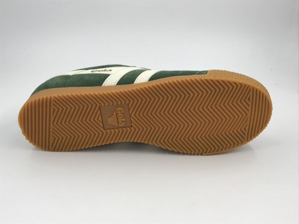 Gola her sneaker led evergreen/offwhite (CMA192IN gola harrier suede evergreen of) - Stiletto Schoenen (Oudenaarde)