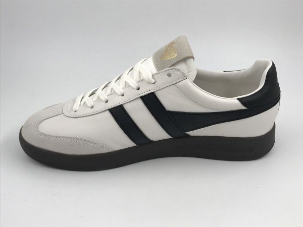 Gola her sneaker led wit/zwart (CMB743WB gola cyclone wht/black/dgum) - Stiletto Schoenen (Oudenaarde)