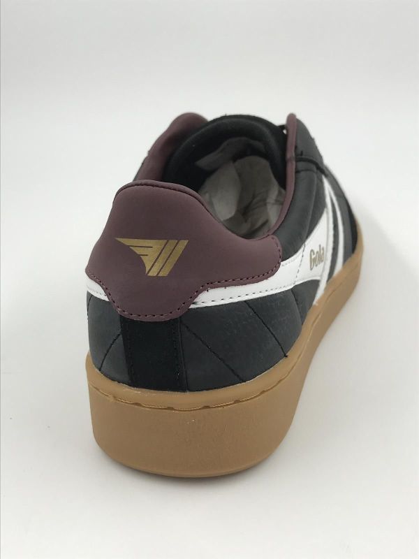 Gola her sneaker led zwart (CMB261BR contact leather black white bur) - Stiletto Schoenen (Oudenaarde)