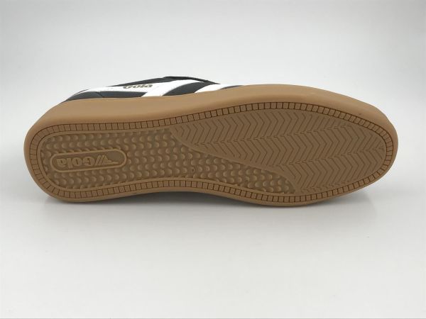 Gola her sneaker led zwart (CMB261BR contact leather black white bur) - Stiletto Schoenen (Oudenaarde)