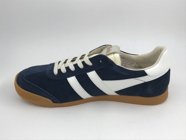 Gola her sneaker suède blauw/wit (CMB538EA gola elan navy/white) - Stiletto Schoenen (Oudenaarde)