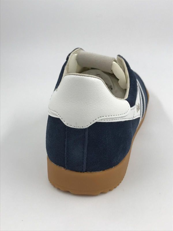 Gola her sneaker suède blauw/wit (CMB538EA gola elan navy/white) - Stiletto Schoenen (Oudenaarde)