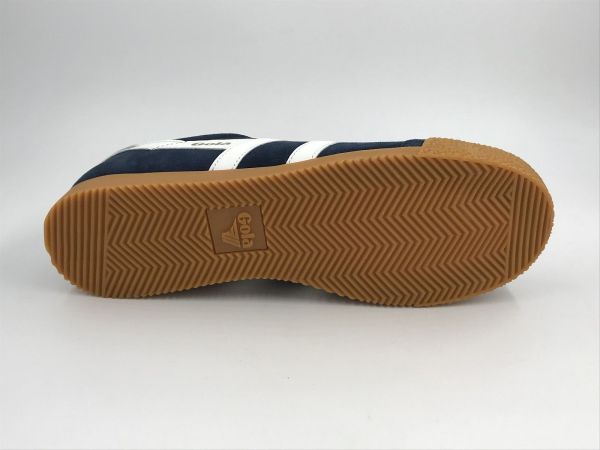 Gola her sneaker suède blauw/wit (CMB538EA gola elan navy/white) - Stiletto Schoenen (Oudenaarde)