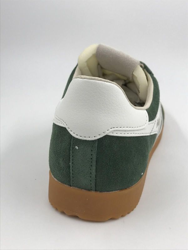 Gola her sneaker suède groen/wit (CMB538NX gola elan evergreen/white) - Stiletto Schoenen (Oudenaarde)