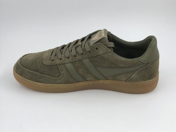 Gola her sneaker suède kaki (CMB571 LN hawk suède khaki) - Stiletto Schoenen (Oudenaarde)