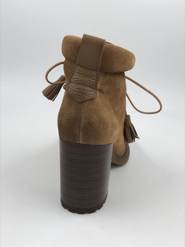 Hispanitas dam Bot suède oker (HI265065 velour honey) - Stiletto Schoenen (Oudenaarde)