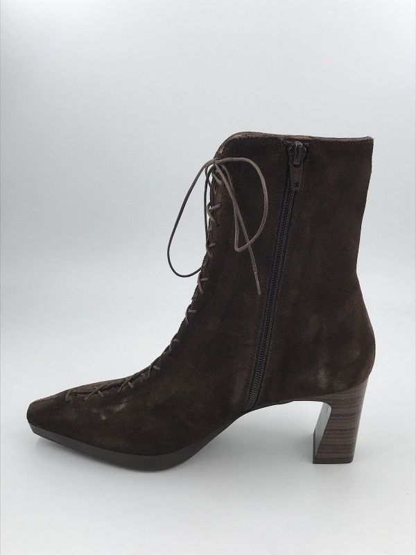 Hispanitas dam bottine suède bruin (HI265227 velour espresso) - Stiletto Schoenen (Oudenaarde)
