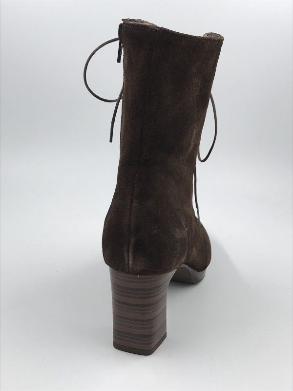 Hispanitas dam bottine suède bruin (HI265227 velour espresso) - Stiletto Schoenen (Oudenaarde)