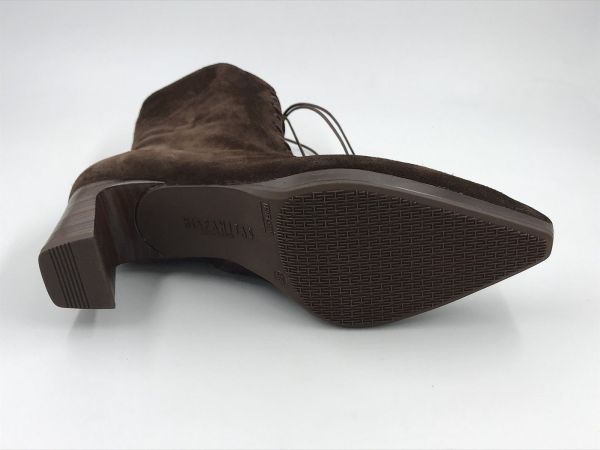 Hispanitas dam bottine suède bruin (HI265227 velour espresso) - Stiletto Schoenen (Oudenaarde)