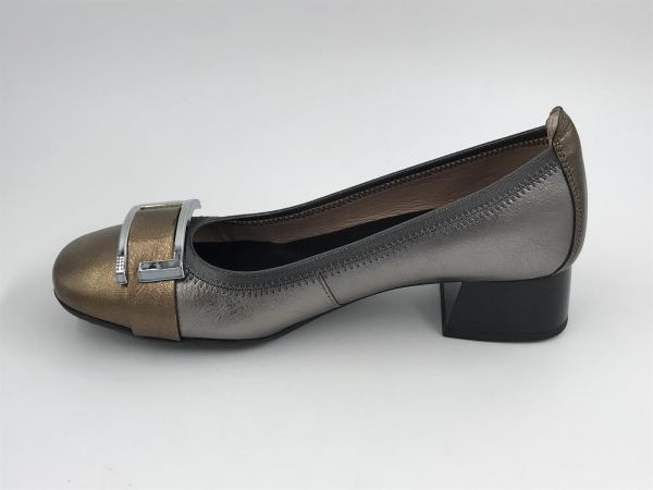 Hispanitas dam dec led metallic zilver (CHI243670 manila oro viejo) - Stiletto Schoenen (Oudenaarde)