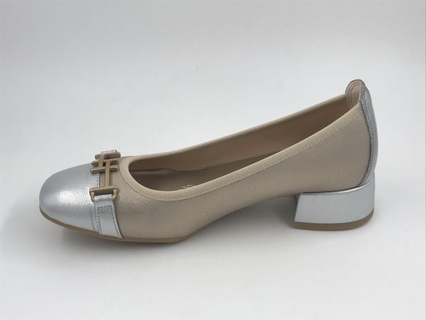 Hispanitas dam dec metled zilver (HV254078 oporto V5 silver) - Stiletto Schoenen (Oudenaarde)