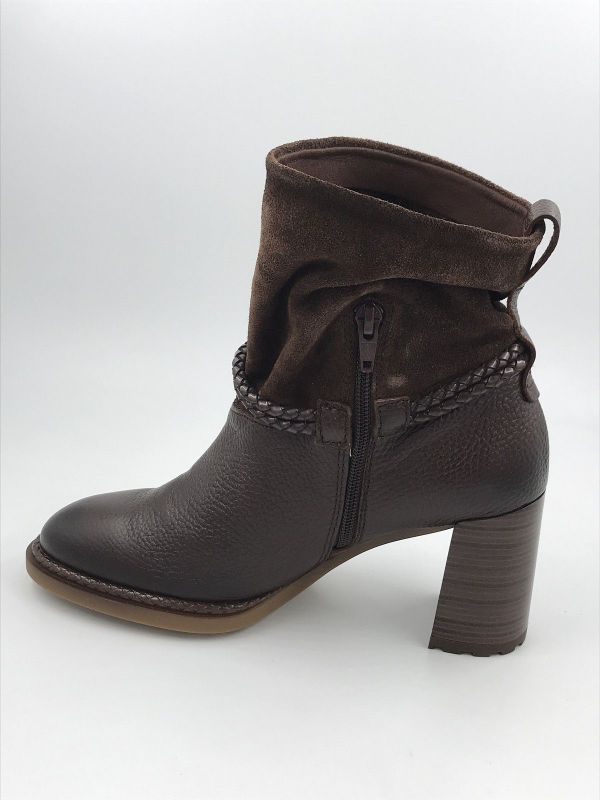 Hispanitas dam Klaars suède bruin (HI265132 velour/bolero espresso) - Stiletto Schoenen (Oudenaarde)