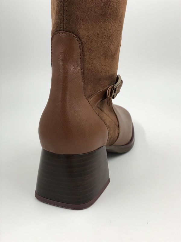 Hispanitas dam Llaars led cognac (HI243725 milan cuero) - Stiletto Schoenen (Oudenaarde)