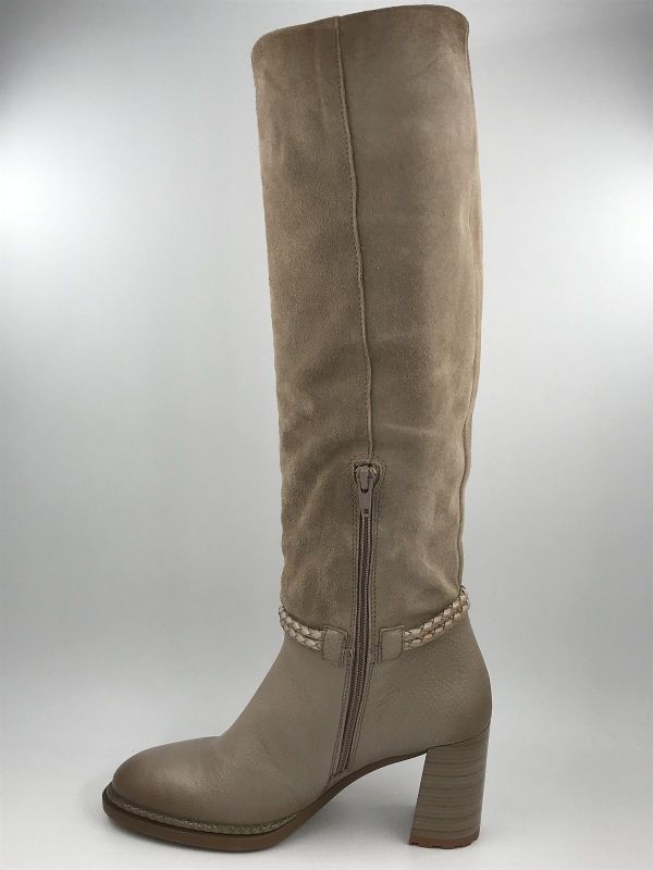 Hispanitas dam LLaars suède taupe (HI265079 velour castoro) - Stiletto Schoenen (Oudenaarde)