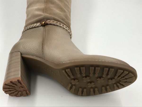 Hispanitas dam LLaars suède taupe (HI265079 velour castoro) - Stiletto Schoenen (Oudenaarde)