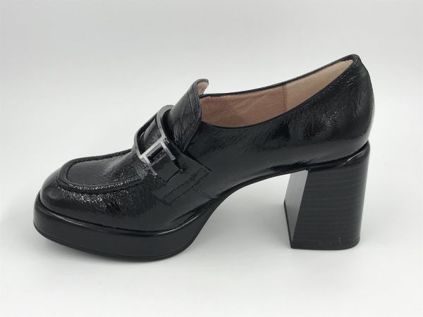 Hispanitas dam moc lak led zwart (HI243657 tokio black) - Stiletto Schoenen (Oudenaarde)